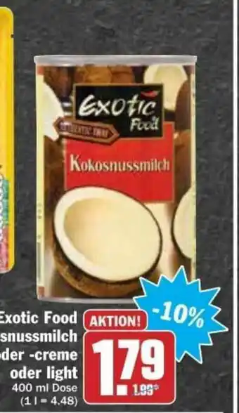 dodenhof Exotic Food Kokosnussmilch Oder -creme Oder Light Angebot