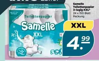 NETTO Samelle Toilettenpapier 3-lagig Xxl Angebot