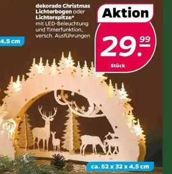 NETTO Dekorado Christmas Lichterbogen Oder Lichterspitze Angebot
