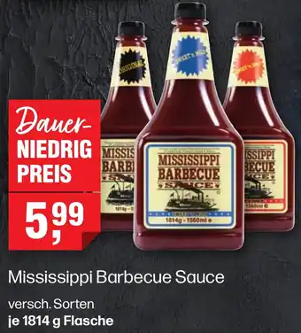 Handelshof Mississippi Barbecue Sauce 1814 g Flasche Angebot