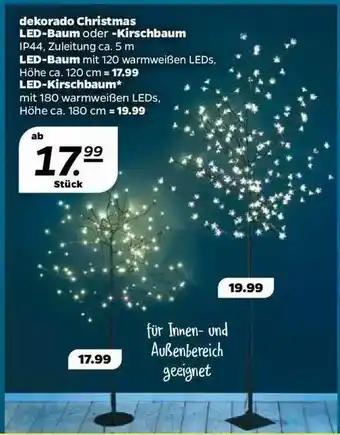 NETTO Dekorado Christmas Led Baum Oder Kirschbaum Angebot