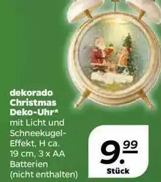 NETTO Dekorado Christmas Deko-uhr Angebot