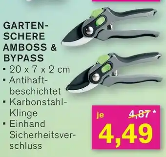 KODi GARTEN- SCHERE AMBOSS & BYPASS Angebot