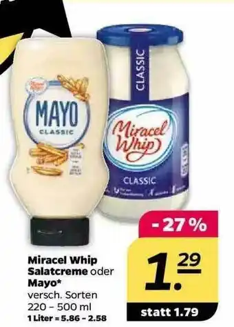 NETTO Miracel Whip Salatcreme Oder Mayo Angebot