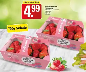 WEZ Niederländische Erdbeeren 700 g Korb Angebot