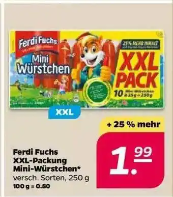 NETTO Ferdi Fuchs Xxl-packung Mini Würstchen Angebot