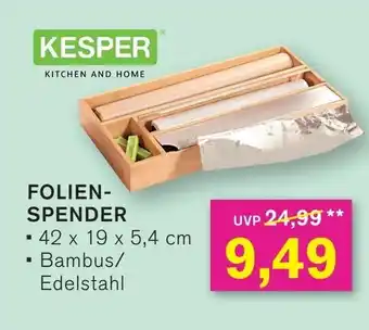 KODi KESPER FOLIEN- SPENDER Angebot