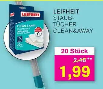 KODi LEIFHEIT STAUB- TÜCHER CLEAN&AWAY 20 Stück Angebot