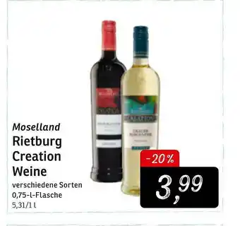 KONSUM Moselland Rietburg Creation Weine Angebot