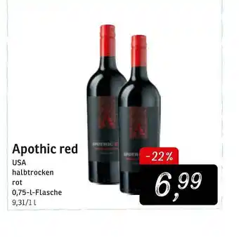 KONSUM Apothic Red Angebot