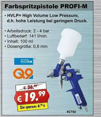 Stabilo Fachmarkt Farbspritzpistole Profi-m Angebot