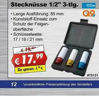 Stabilo Fachmarkt Stecknüse 1 2 Angebot