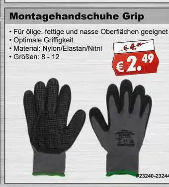 Stabilo Fachmarkt Montagehandschuhe Grip Angebot