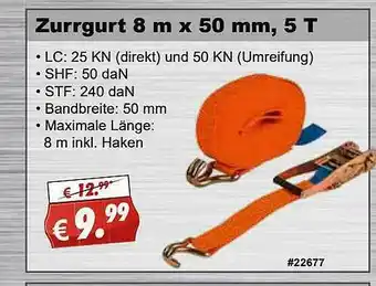 Stabilo Fachmarkt Zurrgurt 8 M X 50 Mm 5t Angebot