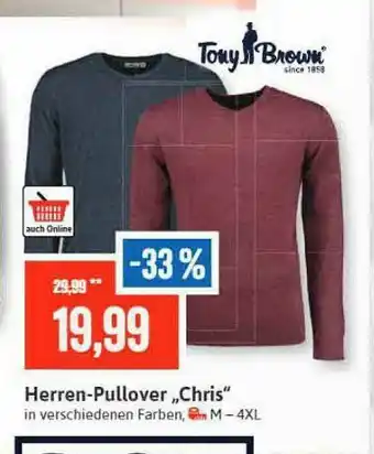 Stolz Tony Brown Herren-pullover „chris” Angebot