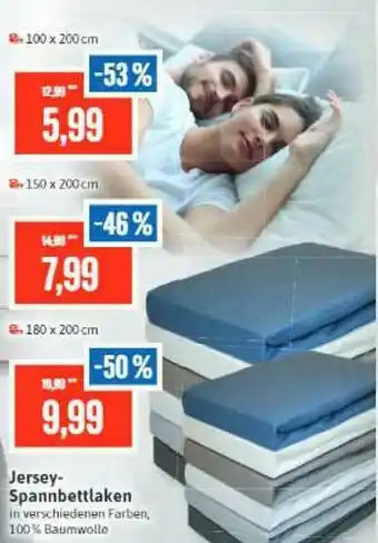 Stolz Jersey Spannbettlaken Angebot