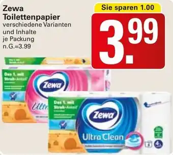 WEZ Zewa Toilettenpapier Angebot