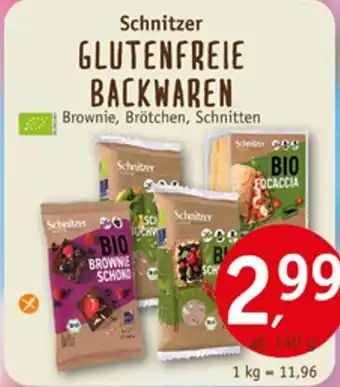 Erdkorn Biomarkt Schnitzer GLUTENFREIE BACKWAREN 140g Angebot