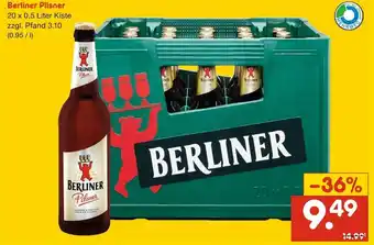 Netto Marken-Discount Berliner Pilsner 20 x 0,5 Liter Angebot