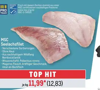 METRO MSC Seelachsfilet kg Angebot