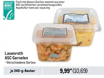 METRO Lauenroth ASC Garnelen je 340-g-Becher Angebot