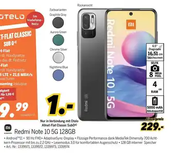 MEDIMAX Xiaomi Redmi Note 10 5G 128GB Angebot