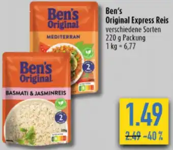 diska Ben's Original Express Reis 220 g Packung Angebot