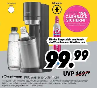 MEDIMAX Sodastream Duo Wassersprudler titan Angebot