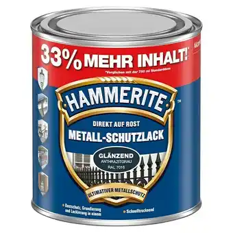 Bauhaus Hammerite Metall-Schutzlack RAL 7016 (Anthrazitgrau, 1 l, Glänzend, Lösemittelhaltig) Angebot