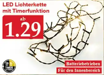 Woolworth LED Lichterkette mit Timerfunktion Angebot