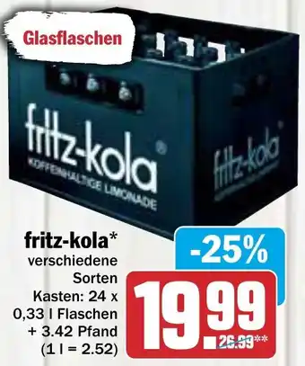 AEZ fritz-kola 24x0,33 L Flaschen Angebot