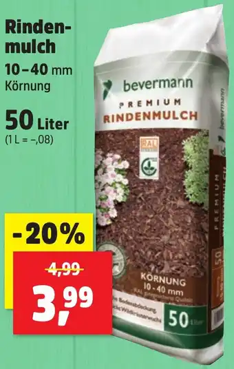 Thomas Philipps Bevermann Rindenmulch 50 Liter Angebot