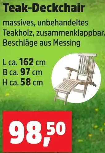 Thomas Philipps Teak-Deckchair Angebot