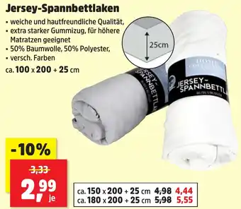 Thomas Philipps Jersey-Spannbettlaken Angebot