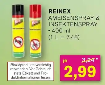 KODi REINEX AMEISENSPRAY & INSEKTENSPRAY 400 ml Angebot