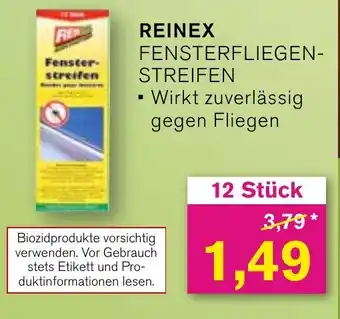 KODi REINEX FENSTERFLIEGEN- STREIFEN 12 Stück Angebot