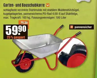 V Baumarkt Garten- und Bauschubkarre Angebot