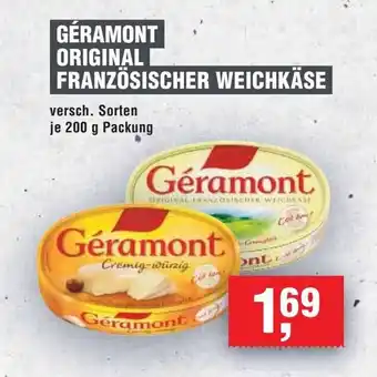 Handelshof GÉRAMONT ORIGINAL FRANZÖSISCHER WEICHKÄSE je 200 g Packung Angebot