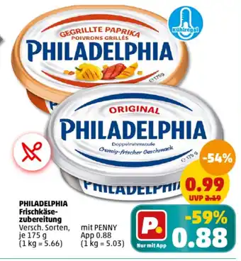 PENNY PHILADELPHIA Frischkäse- zubereitung 175 g Angebot