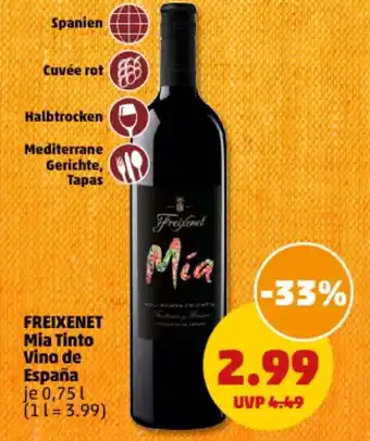 PENNY FREIXENET Mia Tinto Vino de España 0,75l Angebot