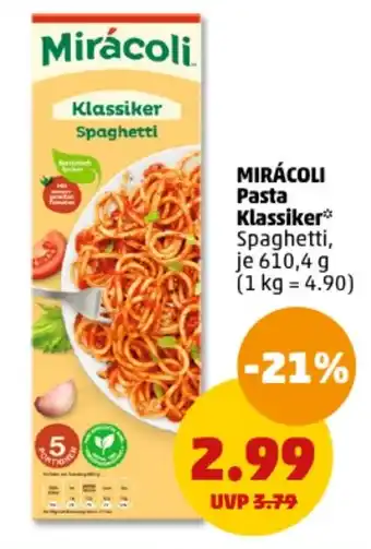 PENNY MIRACOLI Pasta Klassiker 610,4 g Angebot