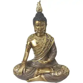 ManoMano Signes Grimalt - Buddha Buddhas goldene Buddha-Figur, 22 x 17 x 8 cm, hochwertiges Kunstharz - Dorado Angebot