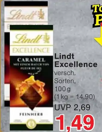 Wiglo Wunderland Lindt EXCELLENCE 100 g Angebot