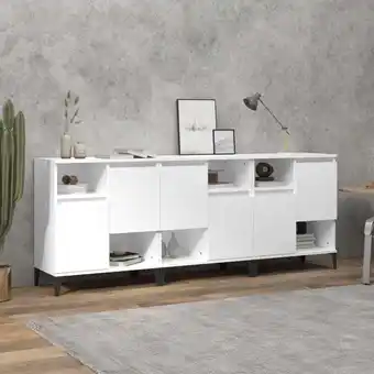 ManoMano Sideboards 3 Stk, Kommode, Küchenschrank, Beistellschrank, Anrichte für Wohnzimmer Weiß 60x35x70 cm Holzwerkstoff LLLA278086  Angebot