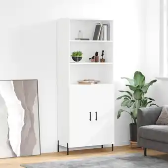 ManoMano Highboard,Kommode Weiß 69,5x34x180 cm Holzwerkstoff vidaXL Angebot