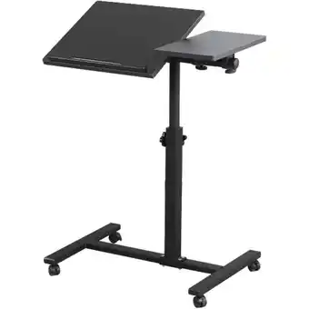 ManoMano Laptoptisch höhenverstellbar 6034.558/90cm Neigungsständer,Mobiles Rednerpult mit Rollen für Notebook Angebot