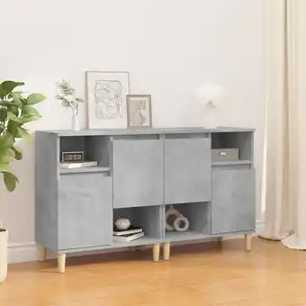 ManoMano 2 Stk.Sideboards Kommoden für das Wohnzimmer - Schränke Anrichten Betongrau 60x35x70 cm Holzwerkstoff -FV17906 Angebot