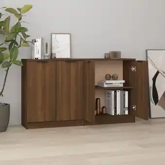 ManoMano 2 Stk. Sideboard Kommode Küchenschrank Aufbewahrungsschrank Braun Eichen-Optik 60x30x70 cm Holzwerkstoff NNDG1219 Maisonchic Angebot