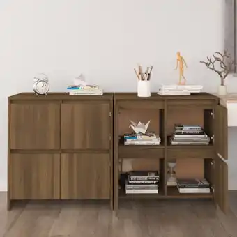 ManoMano 2 Stk. Sideboards,Küchenschrank,Kommode,Beistellschrank Eiche Braun 70x41x75 cm Holzwerkstoff CEIN806452 Bonnevie Angebot