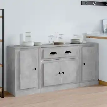 ManoMano 3 Stk. Sideboards,Küchenschrank,Kommode,Beistellschrank Betongrau Holzwerkstoff CEIN984170 Bonnevie Angebot